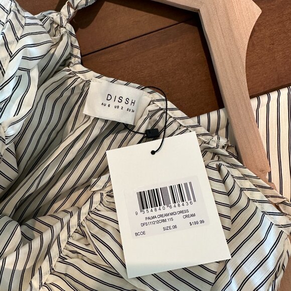 PALMA CREAM SILK BLEND MIDI DRESS, size US 2 (XS) - Picture 4 of 7